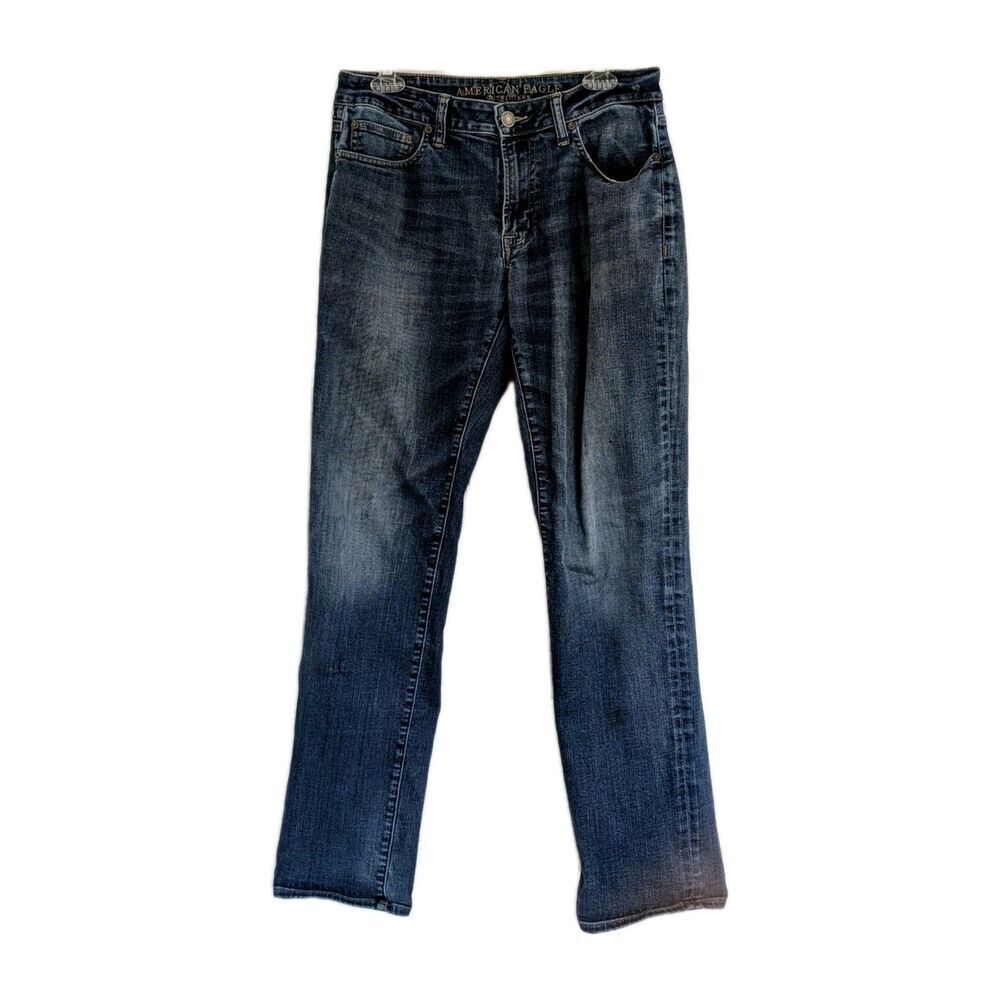 American Eagle Original Straight Jeans Men’s 30x34 Extreme Flex Denim Dark Blue